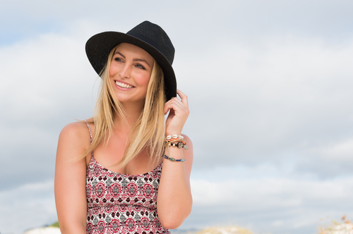 Young woman enjoying the outdoors after LASIK