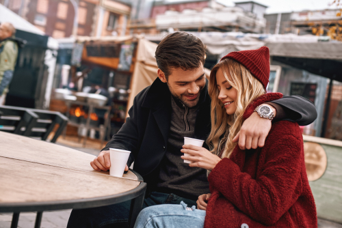 Young couple celebrating after LASIK