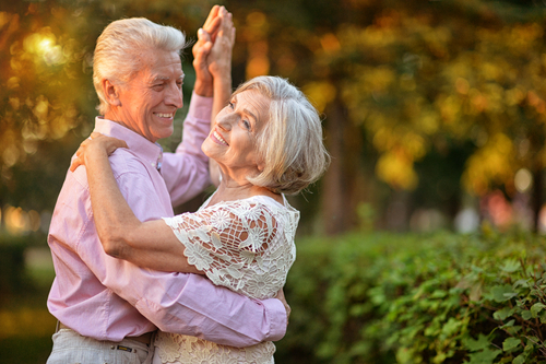 older couple dancing 