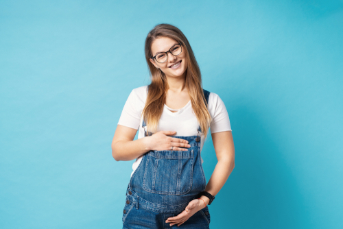 smiling pregnant woman 